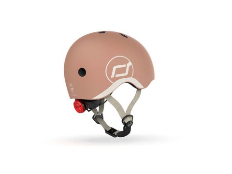Mocha kask Scootandride XXS-S dla dzieci 1-5lat - bok lampka