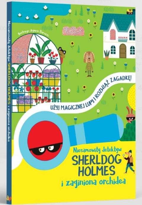 Niesamowity detektyw Sherldog Holmes i zaginiona orchidea Api Papi - okładka