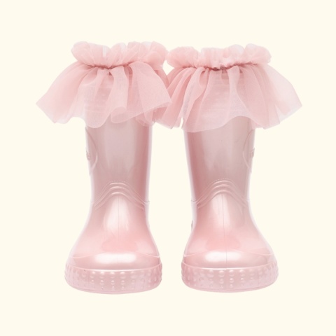 Ocieplacz dziecięcy MUDME x MANUFAKTURA FALBANEK Pink Pearl