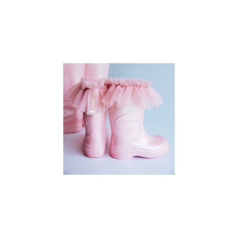 Ocieplacz dziecięcy MUDME x MANUFAKTURA FALBANEK Pink Pearl