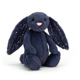 Przytulanka króliczek Jellycat granatowy w gwiazdki