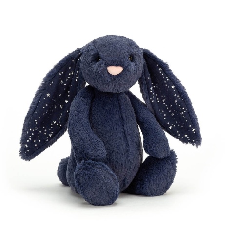 Przytulanka króliczek Jellycat granatowy w gwiazdki