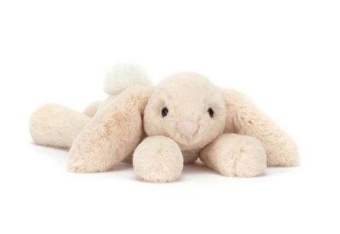 Pluszak leżacy króliczek Jellycat beżowy - przód