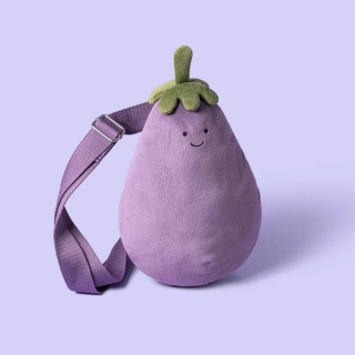 Torebka na ramię Zabawny Bakłażan Jellycat