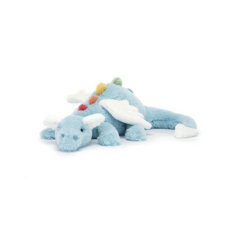 Przytulanka smok błękitny Jellycat - przód