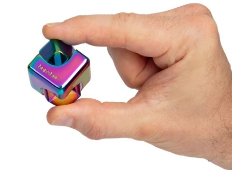 Wielokolorowy spinner bopster Fidget Cube metaliczny - kolor