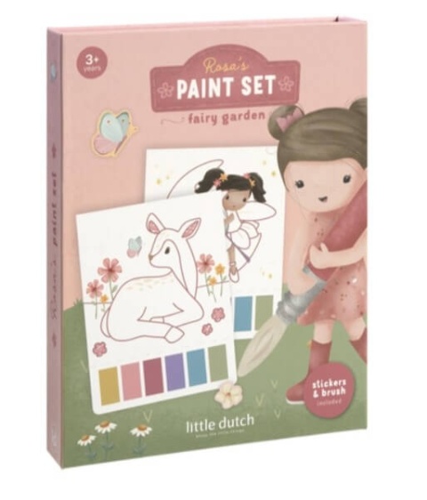 Zestaw kolorowanek wodnych Littel Dutch Rosa & Friends - opakowanie