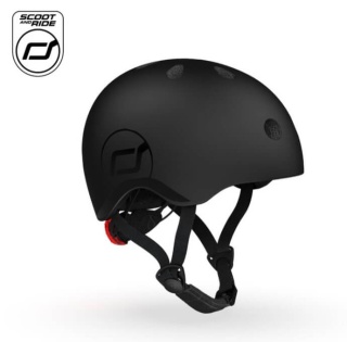 Czarny kask Scotandride S-M dla dzieci 3+
