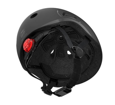 Czarny kask Scotandride S-M dla dzieci 3+ - środek