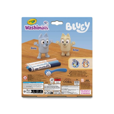 Figurki do malowania Crayola Blue - tył opakowania