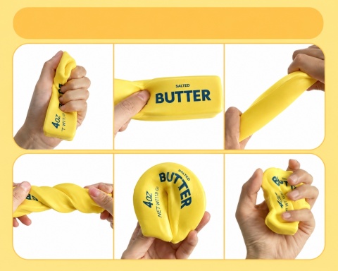 Gniotek Antystresowy Masło Squishy Miękka Zabawka Sensoryczna BUTTER - zgnieć i baw się dobrze