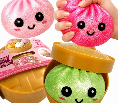 Gniotek Antystresowy Pieróg Brokatowy XXL - Sensoryczna Zabawka Squishy - opakowania