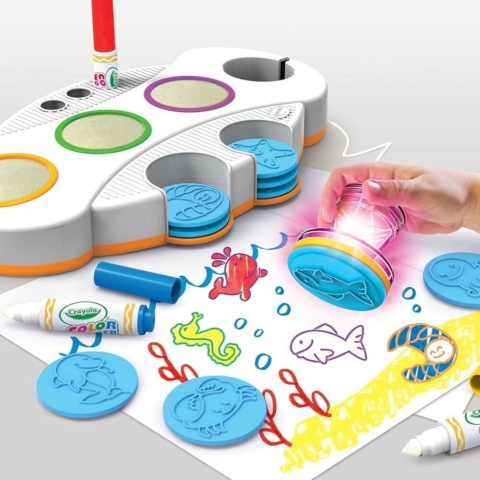 Podświetlane stemple z magicznym tuszem Crayola - wzory