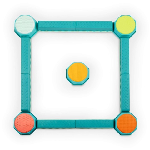 Kombinacyjna ścieżka sensoryczna B.toys Balance & Build Set - kwadrat