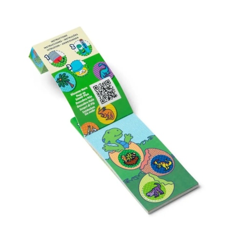 Notesik z naklejkami uzupełnijącymi Sticker wow! Melissa & Doug dinozaur - tył