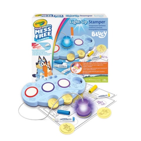 Podświetlane stemple z magicznym tuszem Crayola Bluey