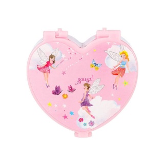 Szkatułka na biżuterię serce Souza! z lusterkiem i cieniami do powiek