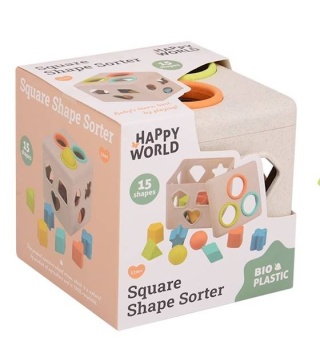 Sorter kształtów BIOplastik Johntoy Happy World