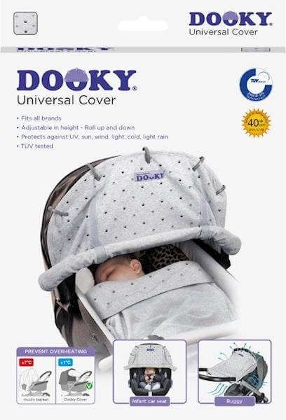 Uniwersalna osłonka do wózka i fotelika Dooky Design Crowns - opakowanie