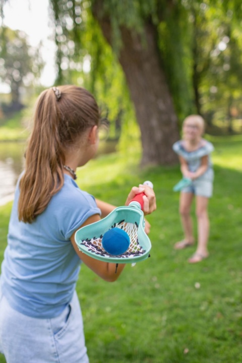 Zestaw rakietek z miękką piłką do Lacrosse BS Toys - zabawa dzieci