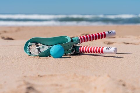 Zestaw rakietek z miękką piłką do Lacrosse BS Toys - elementy