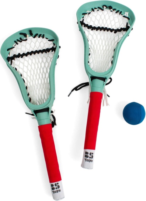 Zestaw rakietek z miękką piłką do Lacrosse BS Toys - kolor