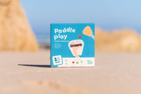 Rakietki korkowe z piłką do padla BS Toys gra zręcznościowa - opakowanie