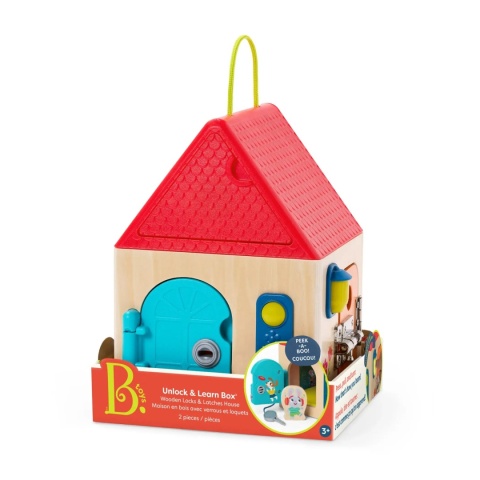 Domek z zamkami B.Toys Unlock & Learn Box - opakowanie
