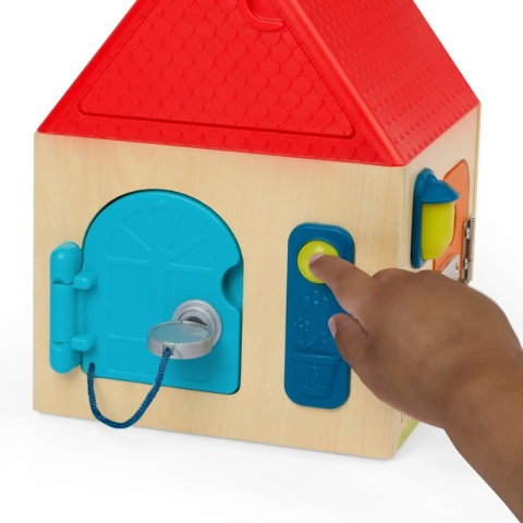 Domek z zamkami B.Toys Unlock & Learn Box - klikanie