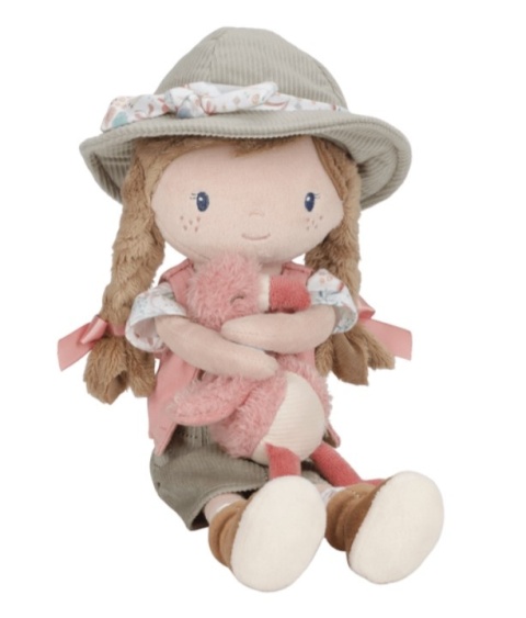 Laleczka materiałowa Little Dutch Rosa Safari Friends - z flamingiem