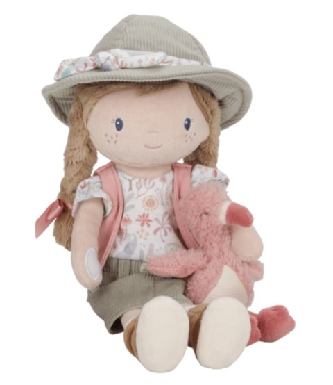 Laleczka materiałowa Little Dutch Rosa Safari Friends - rączki na rzep