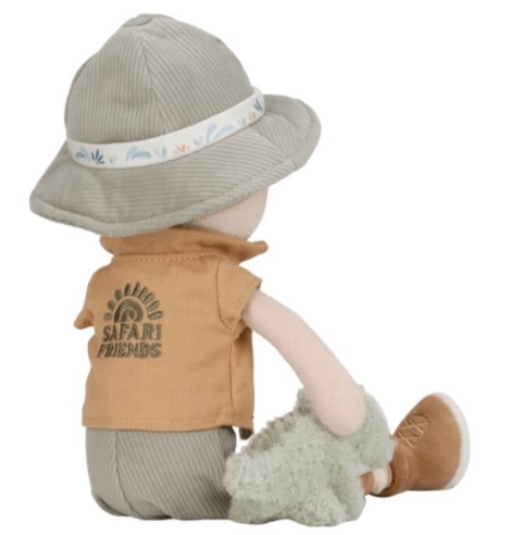 Laleczka materiałowa Little Dutch Jim Safari Friends - tył