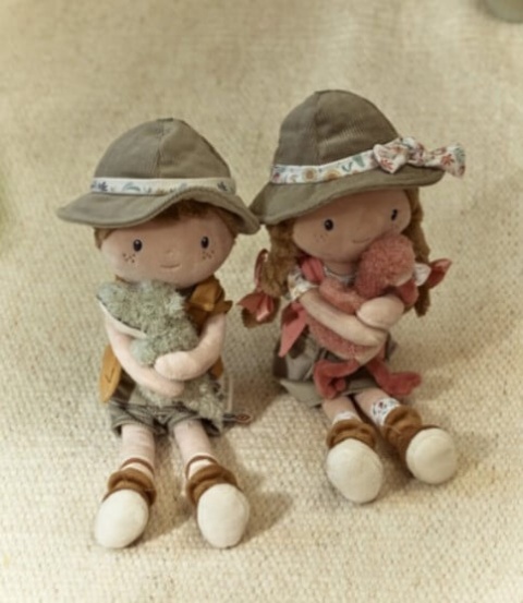 Laleczka materiałowa Little Dutch Jim Safari Friends i Rosa Safari