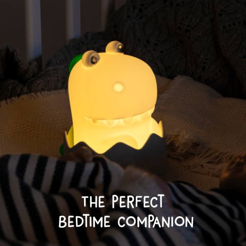 Lampka nocna Eggy's Mystery Lights EGGY DIGGY DINO w kształcie Dinozaura - przód