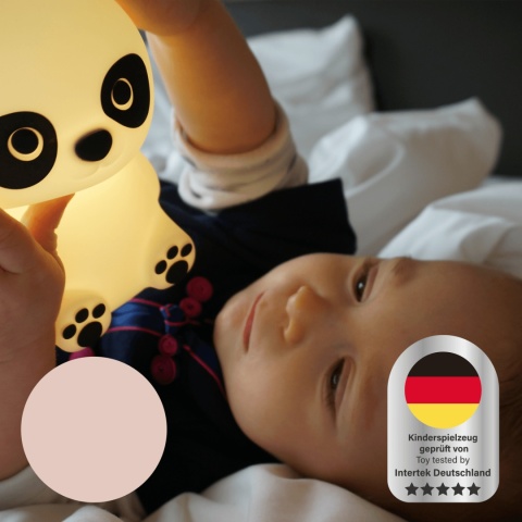 Lampka nocna Eggy's Mystery Lights w kształcie pandy - idealna do rączek dziecka