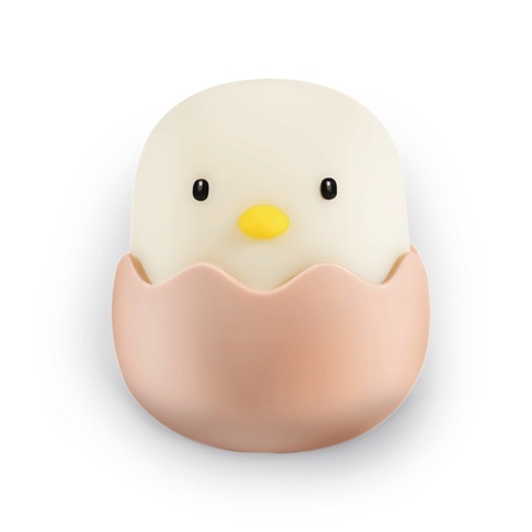 Lampka nocna Eggy's Mystery Lights EGGY w kształcie pisklaka w beżowej skorupce