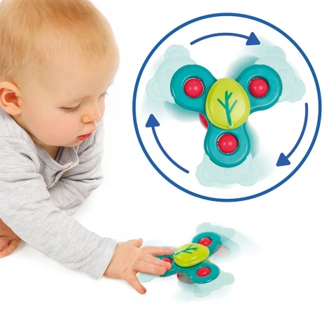 Spinner sensoryczny z przyssawką i gryzakiem LUDI koala - jak się bawić