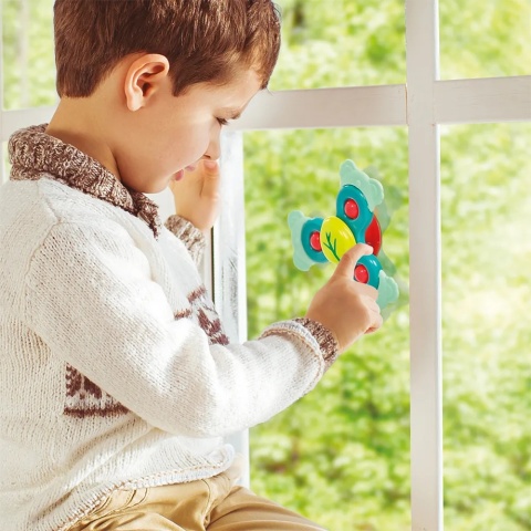 Spinner sensoryczny z przyssawką i gryzakiem LUDI koala - na okno
