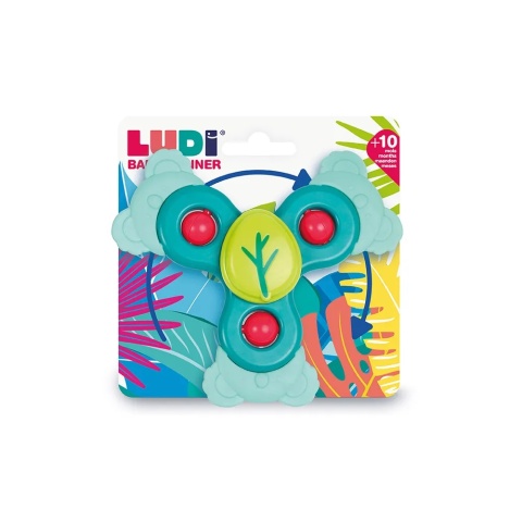 Spinner sensoryczny z przyssawką i gryzakiem LUDI koala - opakowanie