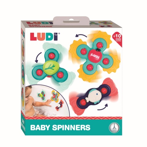 Spinnery sensoryczne z przyssawką LUDI - opakowanie