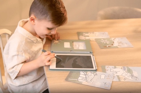 Tablet do rysowania Little Dutch Safari Friends - zabawa