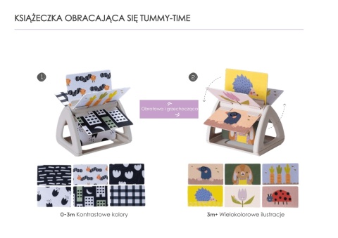 Sensoryczna książeczka grzechocząca i obracająca się Taf Toys