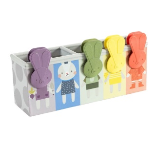 Zabawka edukacyjna z klipsami Taf Toys Królicza zabawa