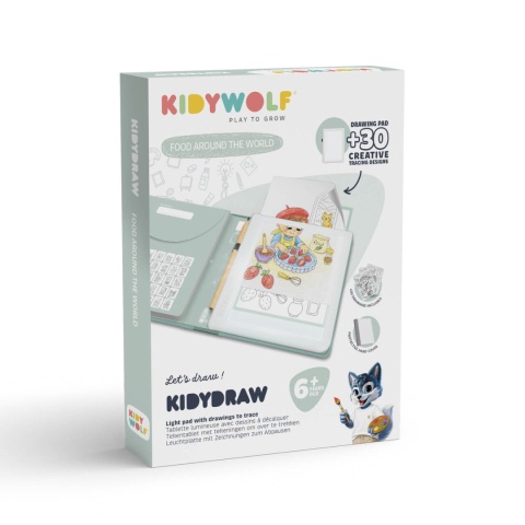 Tablet rysunkowy podświetlay Kidywolf Kidydraw-PAD6-FAW - opakowanie