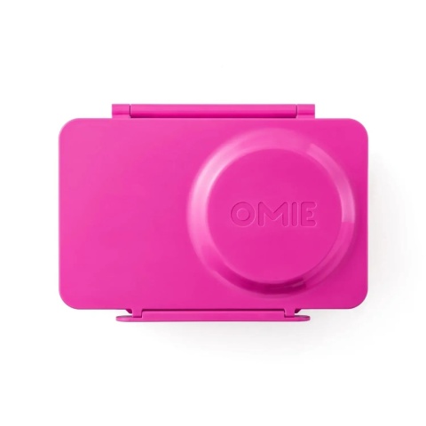 Różowy lunch box z termosem OMIE OMIEBOX UP Pop Pink - przód