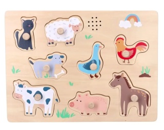 Puzzle dźwiękowe Adam Toys farma