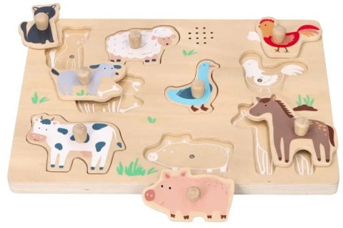 Puzzle dźwiękowe Adam Toys farma