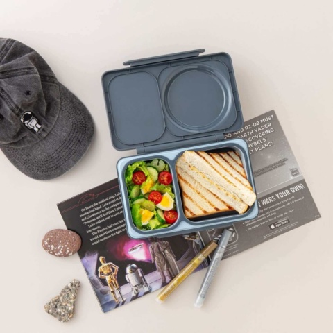 Szary lunch box z termosem OMIE OMIEBOX UP Graphite - zawartość