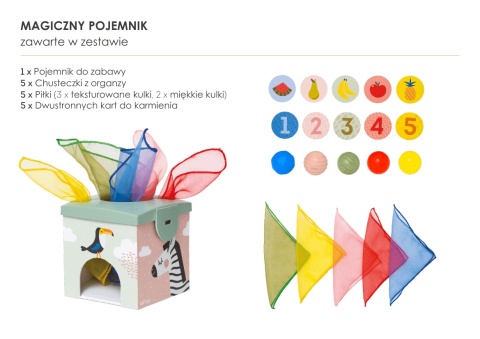 Magiczny Pojemnik Taf Toys zabawka edukacyjna - zawartość