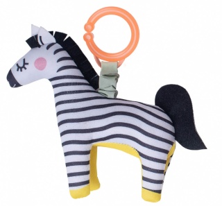 Zawieszka wibrująca Zebra Dizi Taf Toys aktywna zabawka z wibracjami i grzechotką